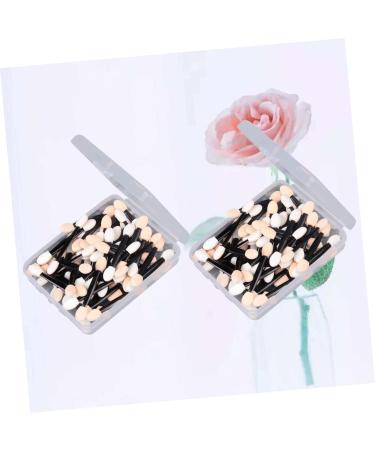 DRESSOOS 100 Pcs Makeup Tools Eye Makeup Brushes Blending Double Head Eyeshadow Brushes Eyeshadow Makeup Size 2 Black - Buy Online on GoSupps.com