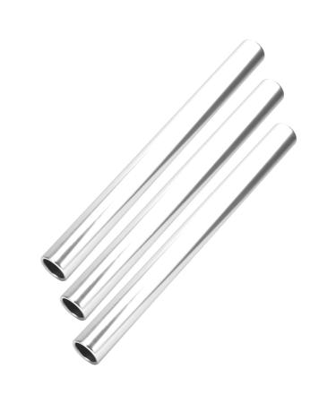 VGEBY Relay Baton, 3pcs Relay Baton Aluminium Alloy Track and Field Running Race Baton Sports Game Props Silver