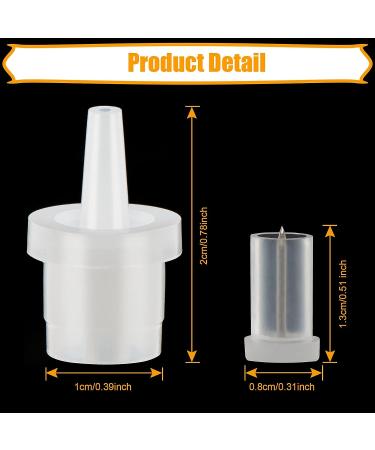 60 Pieces Lash Glue Bottle Replacement Nozzle Tips - Extension Supplies - Buy Online on GoSupps.com