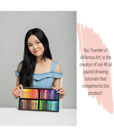 48-Piece Soft Oil Pastels Set - Professional Art Supplies for Drawing - Non-Toxic Classroom Set for Kids - Creamy Texture - Ideal for Artists - Buy Online on GoSupps.com
