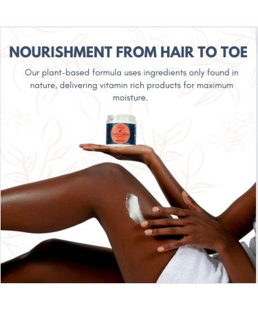 Coarse Culture 100% Vegan Whipped Shea Butter (Poundcake) Nourish Skin + Strengthen Hair - Buy Online on GoSupps.com