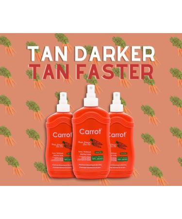 Carrot Sun Papaya Tan Accelerator Spray Oil - 200ml for Fast Golden Tan - Buy Online on GoSupps.com