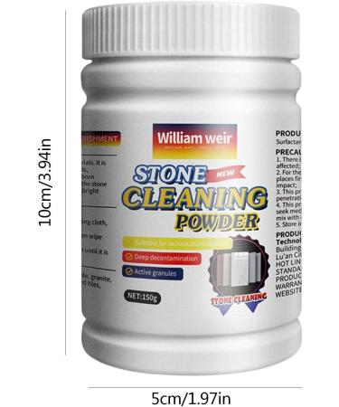 Stone Cleaning Powder | 5.3 oz Stone Cleaning Powder - Protective Stone Maintenance Tile Polishing Powder for Bathroom Kitchen Outdoor Use - Buy Online on GoSupps.com