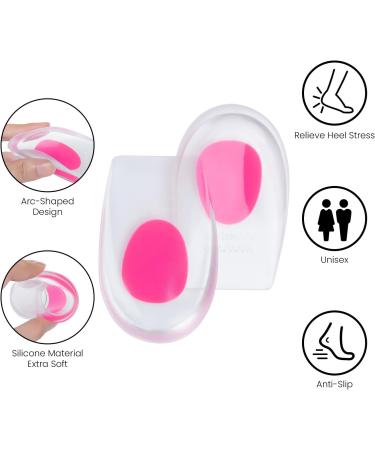 Gel Heel Cups - Plantar Fasciitis Support & Heel Pain Relief - 2 Pairs (UK 4-7/EU 35-39) - Buy Online on GoSupps.com