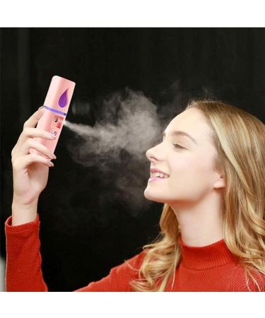 Kqcibz Portable Nano Mister Mini Steamer Atomization Eyelash Extensions with Mirror Pink - Buy Online on GoSupps.com