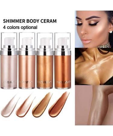 Go Ho Face Body Illuminator Liquid Highlighter - Bronze Gold | Moisturizing Luminizer for Face & Body | Waterproof Shine & Glow Foundation - Buy Online on GoSupps.com