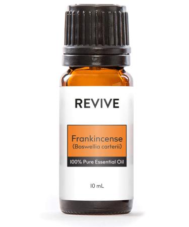 Frankincense Boswellia Carterii 10mL Essential Oil by REVIVE Essential Oils -100% Pure Therapeutic Grade Diffusion Massage Aromatherapy Skin & Hair Care Cruelty Free Unrefined with No Fillers Frankincense Boswellia Carterii 0.34 Fl Oz (Pack of 1)