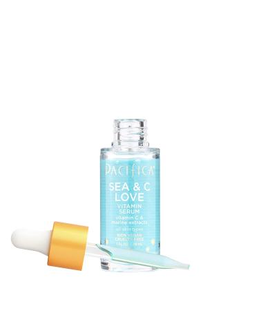 Pacifica Sea & C Love Vitamin C Serum 1 fl oz | Brightening & Anti-Aging | Natural Skincare - Buy Online on GoSupps.com