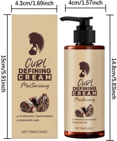 Zyntora Curly Cream For Curly Hair 100ml Curly Hair AntiFrizz Defining Lotion Long Lasting Smoothing Lotion for Girls Men AntiFlizz Daily Use Morning and Night - Buy Online on GoSupps.com