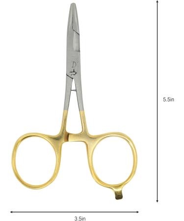 Scissor Clamp 5.5in Gold Straight 5.5 Inch Gold - Straight - Buy Online on GoSupps.com