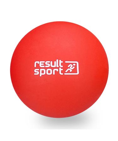 Resultsport lacrosse fascia ball massage ball for plantar fasciitis foot massage trigger point massage deep fabric myofasian relief (red)