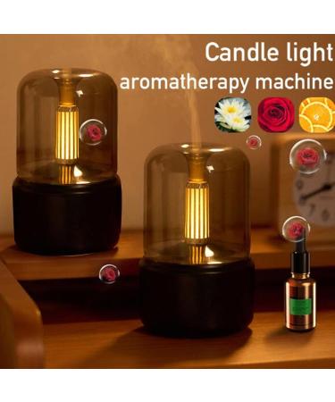 Topiky 120ml Aroma Diffuser - Portable Noiseless Essential Oil Diffuser for Home Spa & Yoga | Waterless Candlelight Air Humidifier with Car-Off Protection - Buy Online on GoSupps.com