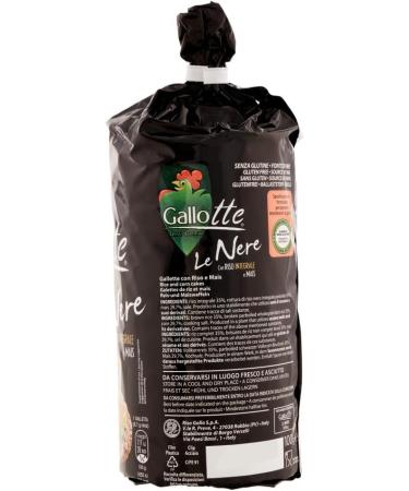  Italian Gourmet E.R. Riso Gallo Gallotte Le Nere Set of 3 Whole Grain Cakes in Black Rice and Corn 100 g Pack + Italian Gourmet Tomato Pulp 400 g - Buy Online on GoSupps.com