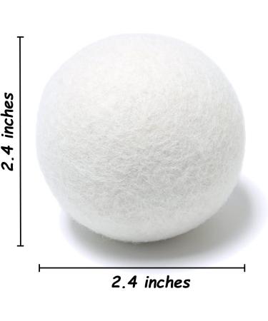 Hoappa 6Pcs 2.4 inches Wool Dryer Balls and 2 Pack Mesh Laundry Bags in 2 Sizes ( 12 x 16 inches 16 x 20 inches ) - Buy Online on GoSupps.com