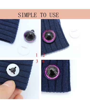 ARTCXC 16mm 8 Colors Glitter Safety Eyes (64pcs) for Dolls, Teddy Bears, and DIY Crafts - Buy Online on GoSupps.com