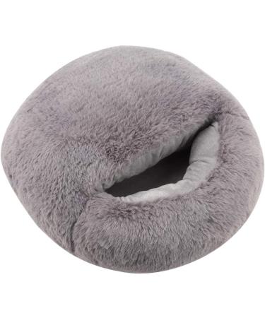 NATUDECO USB Electric Foot Warmer - Heated Rabbit Fur Pillows for Winter | Cozy Slippers for Men & Women - Perfect for Home & Office Use (Gray) - Buy Online on GoSupps.com