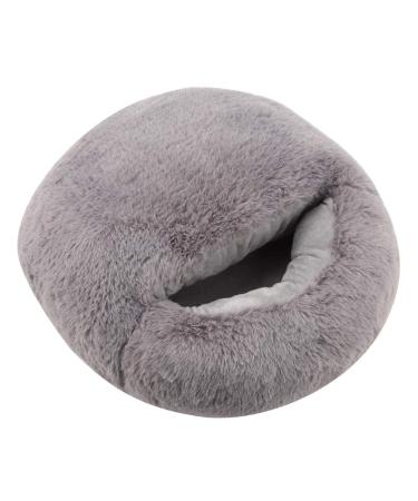 Dioch USB Heated slippers Hillington Foot Usb Foot warmers Pillow Electrical Heating Wellness and Massage for Winter Office Heating Housls (gray) (gray) (gray)