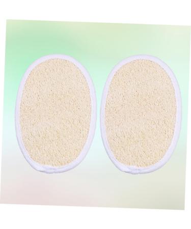 FRCOLOR 2pcs Loofah Sponge Scrubber - Exfoliating Loofah Pads for Glowing Skin | Best for Body Scrubs & Skin Care | Shop Now - Buy Online on GoSupps.com