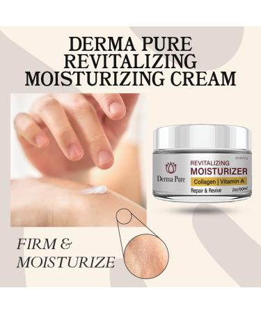 Derma Pure Revitalizing Moisturizer Face Cream - Hydrating Anti-Aging Skincare for All Skin Types | Shop Internationally - Buy Online on GoSupps.com