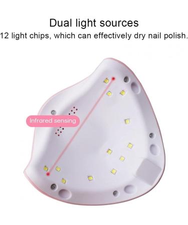 UV LED Nail Lamp 36W Nail Dryer 12pcs LED UV Nail Lights for Gel Nail Polish Dryer Curing Lamp with 3 Timers Auto Sensor - Buy Online on GoSupps.com