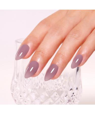 Imtiti Jelly Gel Nail Polish 15ML Light Purple Sheer Jelly Gel Polish Soak Off LED UV Nail Gel Polish Mauve Chiffon Translucent Gel Nail Polish Nail Starter Manicure Salon Kit - Buy Online on GoSupps.com