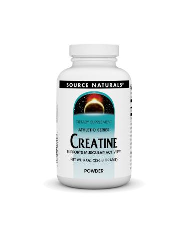 Source Naturals Creatine Powder Sports Supplement - Athletic Series Supports Muscular Activity - 8 oz 8 Ounce