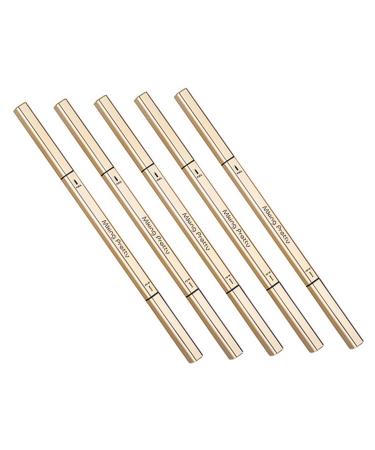 Healeved 5pcs Double Ended Eyebrow Pencil Smudge Proof Eyebrow Pencil Eyebrow Makeup Tools Brow Pens Plastic