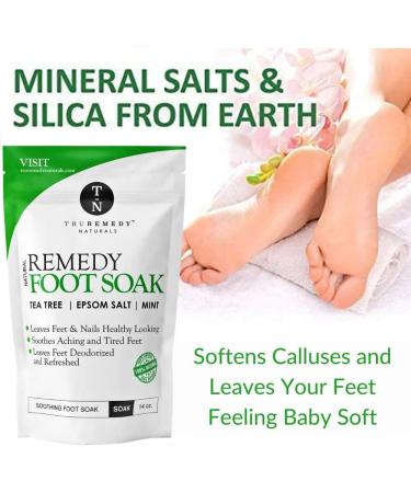 Remedy Soap Tea Tree Oil Body Wash + Tea Tree Oil Foot Soak with Epsom Salt Mint Helps Body Odor Athlete s Foot Jock Itch Ringworm Yeast Infections Skin Irritations Soothes Sore Tired Feet - Buy Online on GoSupps.com