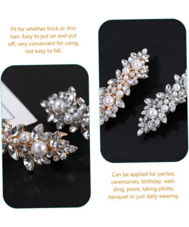 minkissy Accessories rhinestone hair clip metal hair claw clips girls barrettes for hair pearl hair clip hair accessories for girls pearl hair pin girl hair clips bangs Miss hairpin Hair - Buy Online on GoSupps.com