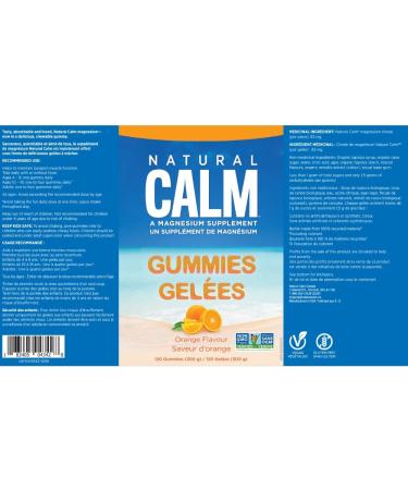 Natural Vitality Orange Calm Magnesium Gummies - 120 Count - Buy Online on GoSupps.com