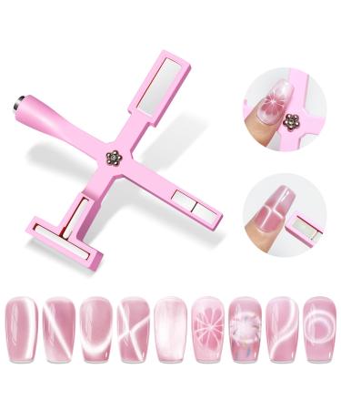 SUPWEE 5 in 1 Cat Eye Nail Magnet Tools Multi-Function Cat Eye Magnet Pens Strong Suction Cat Eye Magnet Tool for 9D Strip Galaxy Cat Eye Gel Polish DIY Nail Art Manicure SZJCT02