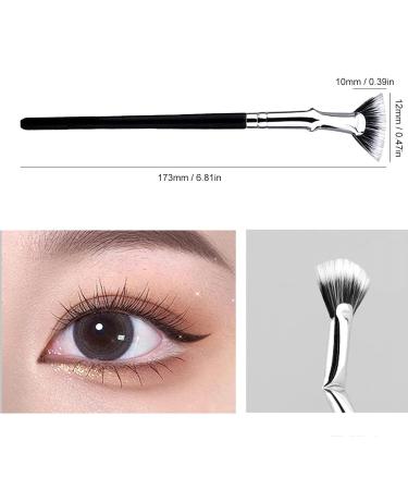 Chrox Mascara Eyelash Brush - Easy Folded Fan Brush for Beginners & Makeup Artists | Separate & Lengthen Lashes | International Shipping - Buy Online on GoSupps.com