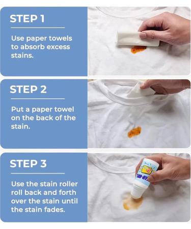 Emergency Stain Removing Pens - Portable Stain Remover Stain Remover Pen for Clothes and Fabric to Go Instant Stain Removal Stick 50ml Roll Bead Design (3pcs) - Buy Online on GoSupps.com