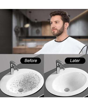 CHEDODU Waterproof Beard Apron Cape Grooming Set with 4 Suction Cups - Ideal Gift for Him on Father's Day, Anniversary, or Christmas - White - Buy Online on GoSupps.com
