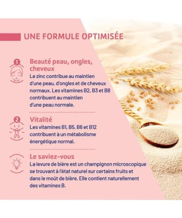 JUVAMINE - Brewer's yeast - Skin beauty hair and nails - Vitality - Vitamins B1 B2 B3 B5 B6 B8 B9 and B12 + Zinc - 5 month program - Made in France - Buy Online on GoSupps.com