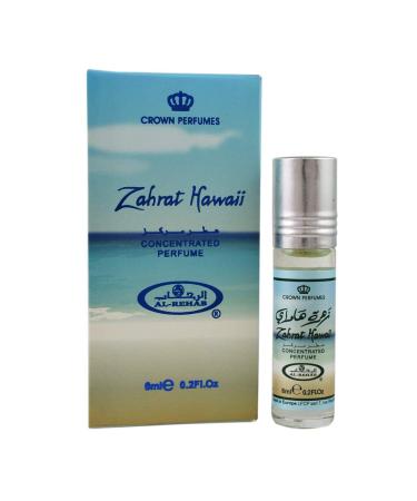 Zahrat Hawaii - 6ml (.2 Oz) Perfume Oil By Al-rehab (Crown Perfumes) (6 x 6ml (Box of 6 x 6ml)