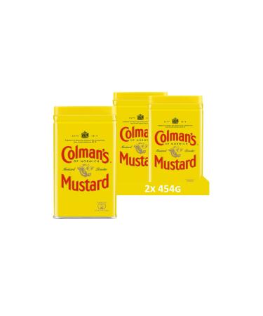 Colman's Original English Mustard Powder, Superfine and Vegan English Mustard Flour without Artificial Additives (2 Piece (2