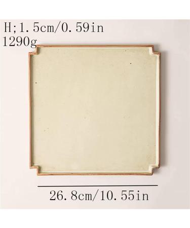 Serving Plates Ceramic Flat Plate Dinner Plate Home Kitchen Restaurant Cafe Dessert Plate Simple Square Dinner Plate Vintage Flat Plate Tableware for Appetizer Dinner and Desserts (Size : L) Large - Buy Online on GoSupps.com