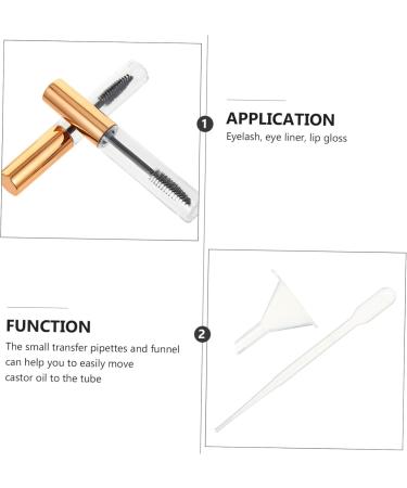 Didiseaon 40 Pcs Mascara Empty Tube Refillable Mascara Tube Empty Mascara Vial Funnel Eyelash Pipette Plastic - Buy Online on GoSupps.com
