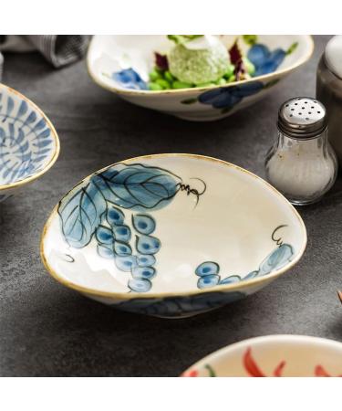 Fruit Bowl Snack Containers Bowl Household Dish Plate Ceramic Japanese Style Particularly Beautiful Dipping Bowl Eating Bowl Breakfast Bowls (Color : D) (C) - Buy Online on GoSupps.com