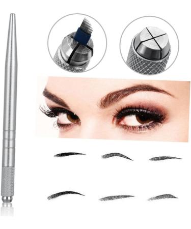 Beatifufu 1pc Permanent Eyebrow Pen Brow Pencil Makeup Eyebrow Pen Silver - Buy Online on GoSupps.com