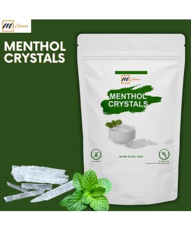 mGanna Food Grade Menthol Crystals 227g / 0.5lbs Natural Refreshing Multipurpose - Buy Online on GoSupps.com