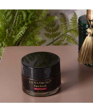 100% Natural Rose Powder & Argan Face Scrub | Moroccan Gommage - 55g - Buy Online on GoSupps.com