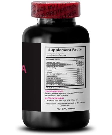 Candida Away Complex - Herbal Plant-Based Digestive Wellness Supplement | Probiotic Blend for Gut Balance & Healthy Digestion - 60 Caps - Buy Online on GoSupps.com