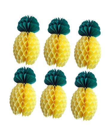 Alipis 6pcs Honeycomb Party Favors Paper Pineapple Decor Honeycomb Pineapple Party Decor Honeycomb Gift