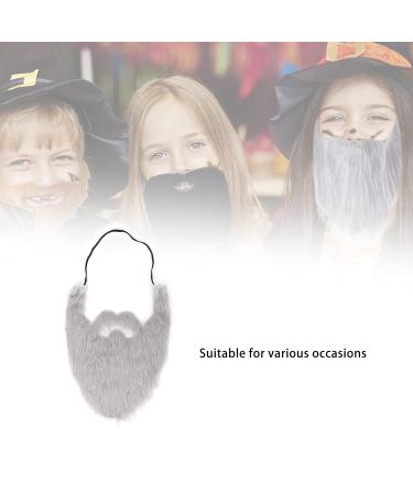 Halloween Party Fake Beard - Gray Costume Whiskers for Men | High-Quality Party Supplies - Buy Online on GoSupps.com