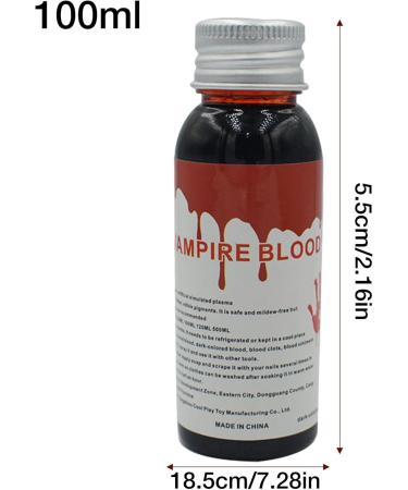Blood Makeup - 100ml Vampire Blood Gel Realistic Liquid for Special Effects | Washable Costume Prop for Wedding Dress Cosplay Makeup - Buy Online on GoSupps.com