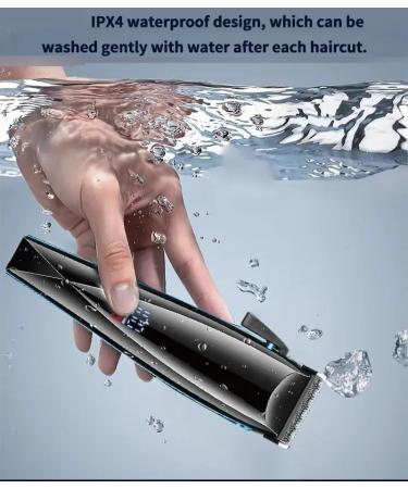 Professional Electric Hair Clipper | Rechargeable Cordless Trimmer for Men | Waterproof with LCD Display | Fine Steel Cutter | International Shipping Available - Buy Online on GoSupps.com