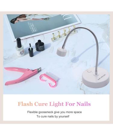 ITOWNKN Flash Cure Gel Nail Lamp - Portable UV LED Mini Nail Light for Gel Polish - Professional Cordless Nail Dryer for Home & Salon Manicure - Buy Online on GoSupps.com