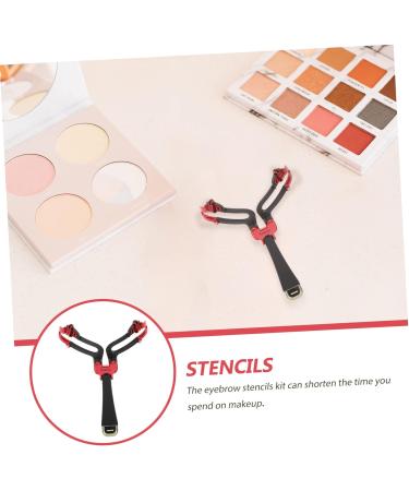 Angoily 1pc Eyebrow Tool Cosmetology Kit Eyebrow Shaping Stencil Eyebrow Grooming Tool Cosmetic Girl 14x11.5cm Black - Buy Online on GoSupps.com